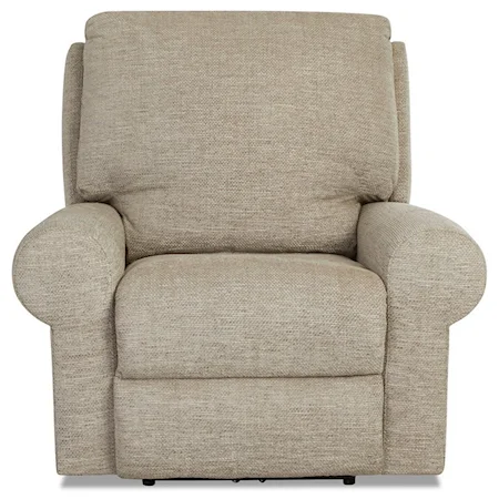Casual Tailored Power Recliner with Kool Gel Cushion and Power Headrest / Lumbar